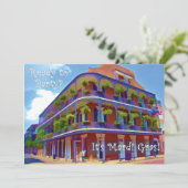 Mardi Gras New Orleans Historic Street Kaart (Staand voorkant)