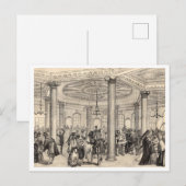 Mardi Gras New Orleans historische tekening 1878 Briefkaart (Voorkant / Achterkant)