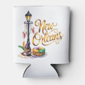 Mardi Gras New Orleans illustration Blikjeskoeler (Voorkant)