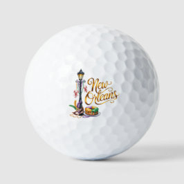 Mardi Gras New Orleans illustration Golfballen