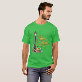Mardi Gras New Orleans illustration T-shirt (Voorkant volledig)