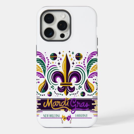 Mardi Gras New Orleans iPhone Hoesje (Achterkant)