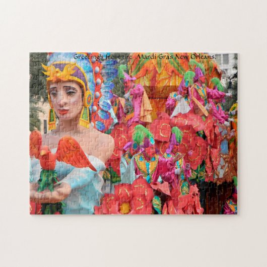 Mardi Gras New Orleans. Jigzaag Puzzle Legpuzzel (Horizontaal)