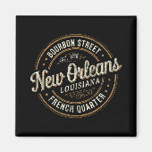 Mardi Gras New Orleans Louisiana Bourbon Street So Magneet (Voorkant)