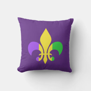 Mardi Gras New Orleans Louisiana Fleur-de-Lis Buitenkussen