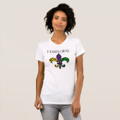 Mardi Gras New Orleans luipaard fleur de lis T-shirt (Voorkant volledig)