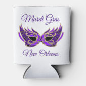 Mardi Gras New Orleans Masker Blikjeskoeler (Voorkant)