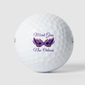 Mardi Gras New Orleans Masker Golfballen (Voorkant)