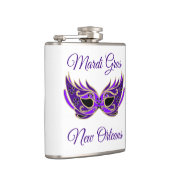 Mardi Gras New Orleans Masker Heupfles (Rechts)