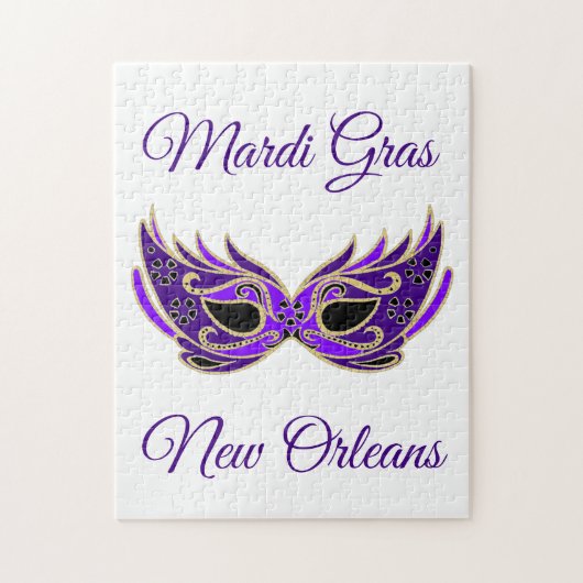 Mardi Gras New Orleans Masker Legpuzzel (Verticaal)
