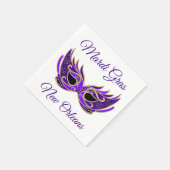 Mardi Gras New Orleans Masker Servetten (Hoek)