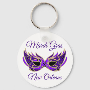 Mardi Gras New Orleans Masker Sleutelhanger