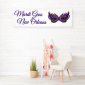 Mardi Gras New Orleans Masker Spandoek (Insitu)