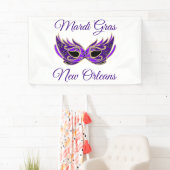 Mardi Gras New Orleans Masker Spandoek (Insitu)