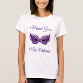 Mardi Gras New Orleans Masker T-shirt (Voorkant)