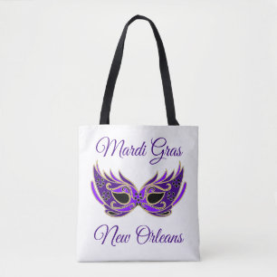 Mardi Gras New Orleans Masker Tote Bag