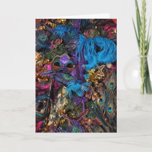 Mardi Gras / New Orleans notecard Kaart (Voorkant)