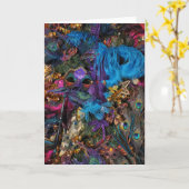 Mardi Gras / New Orleans notecard Kaart (Gele Bloem)