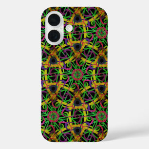 Mardi Gras New Orleans Paars Green Gold iPhone 16 Hoesje