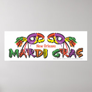 Mardi Gras New Orleans Poster