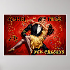 Mardi Gras New Orleans poster