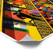 Mardi Gras New Orleans-reisposter. Poster (Hoek)