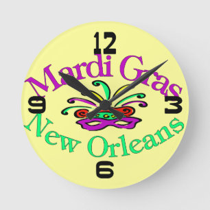 Mardi Gras New Orleans Ronde Klok