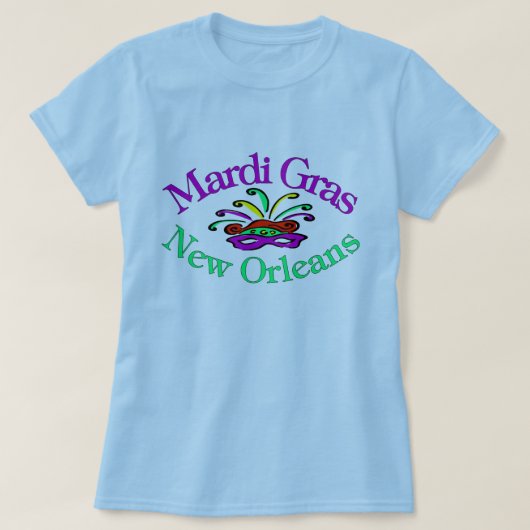 Mardi Gras New Orleans T-shirt (Design voorkant)