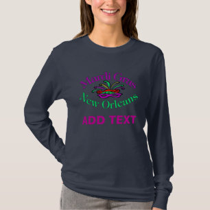 Mardi Gras New Orleans, tekst T-shirt toevoegen