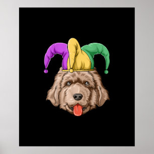 Mardi Gras Newfoundland Carnival Pet Newfoundland Poster