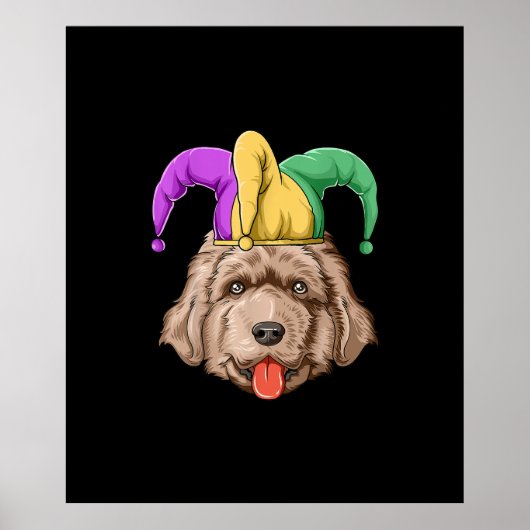 Mardi Gras Newfoundland Carnival Pet Newfoundland Poster (Voorkant)