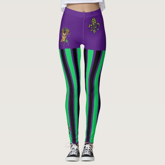 Mardi Gras Nice Uitzicht  Vrouwen Leggings (Voorkant)