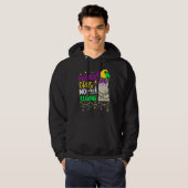 Mardi Gras No Prob Llama Alpaca Funny Carnival Cos Hoodie (Voorkant volledig)