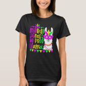 Mardi Gras No Prob Llama Alpaca Funny Carnival Cos T-shirt (Voorkant)