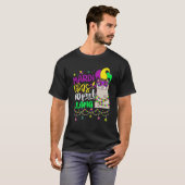 Mardi Gras No Prob Llama Alpaca Funny Carnival Cos T-shirt (Voorkant volledig)