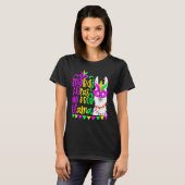 Mardi Gras No Prob Llama Alpaca Funny Carnival Cos T-shirt (Voorkant volledig)