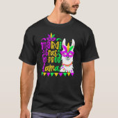 Mardi Gras No Prob Llama Alpaca Funny Carnival Cos T-shirt (Voorkant)