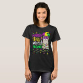 Mardi Gras No Prob Llama Alpaca Funny Carnival Cos T-shirt (Voorkant volledig)