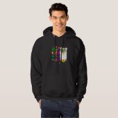 Mardi Gras No Prob Llama Funny Mardi Gras Carnival Hoodie (Voorkant volledig)