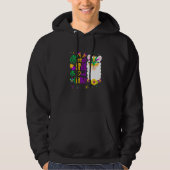 Mardi Gras No Prob Llama Funny Mardi Gras Carnival Hoodie (Voorkant)