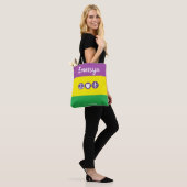 Mardi Gras NOLA aangepaste Peace Love Parades Canv Tote Bag (Op model)