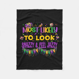 Mardi Gras Nola-carnaval meest waarschijnlijke bij Fleece Deken