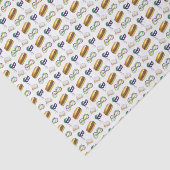 Mardi Gras NOLA New Orleans Masker Beads Tissuepapier (Detail)