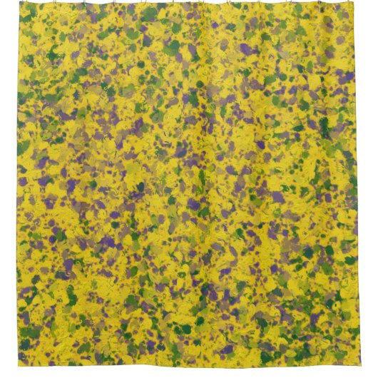 Mardi Gras Oil Abstract Douchegordijn (Voorkant)