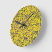 Mardi Gras Oil Abstract Ronde Klok (Hoek)