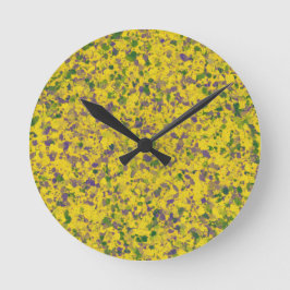 Mardi Gras Oil Abstract Ronde Klok