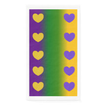 Mardi Gras Ombre met harten