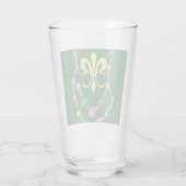 Mardi Gras ontwerp Kleurrijk Glas (Achterkant)