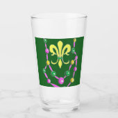 Mardi Gras ontwerp Kleurrijk Glas (Voorkant)