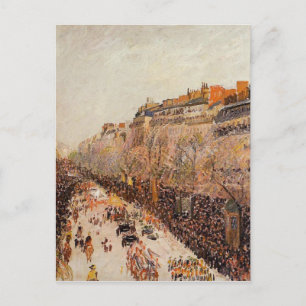 Mardi Gras op de Boulevards door Camille Pissarro Briefkaart
